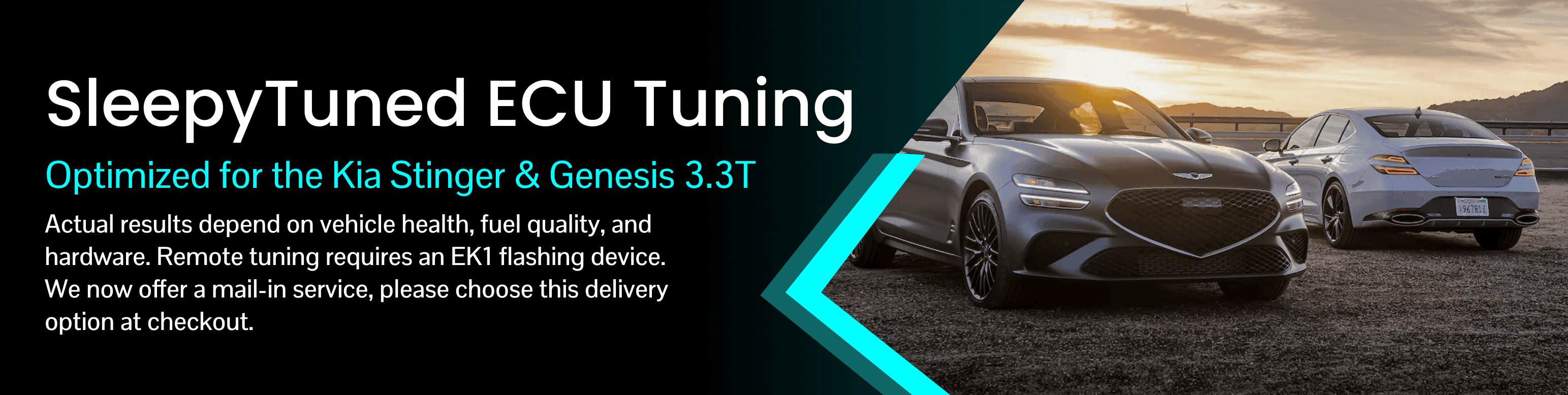 Advertisement for Kia Stinger / Genesis 3.3T Stinger